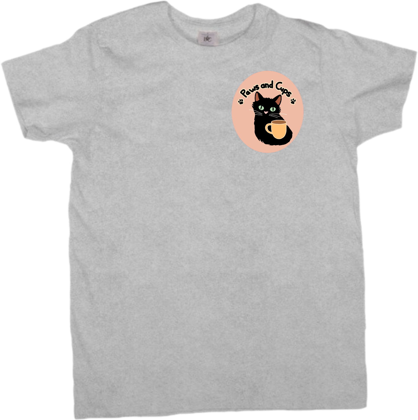Camiseta Gris Paws and Cups